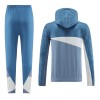 Sudadera De Entrenamiento Olympique de Marseille Hoodie Cremallera De Cuarto 23-24 Azul - Hombre